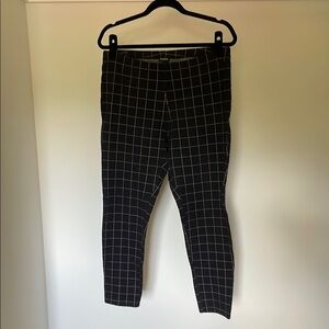 Express Women's Black Grid Pattern Pants